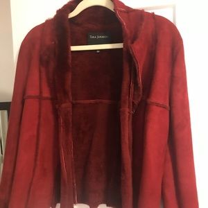Red suede jacket